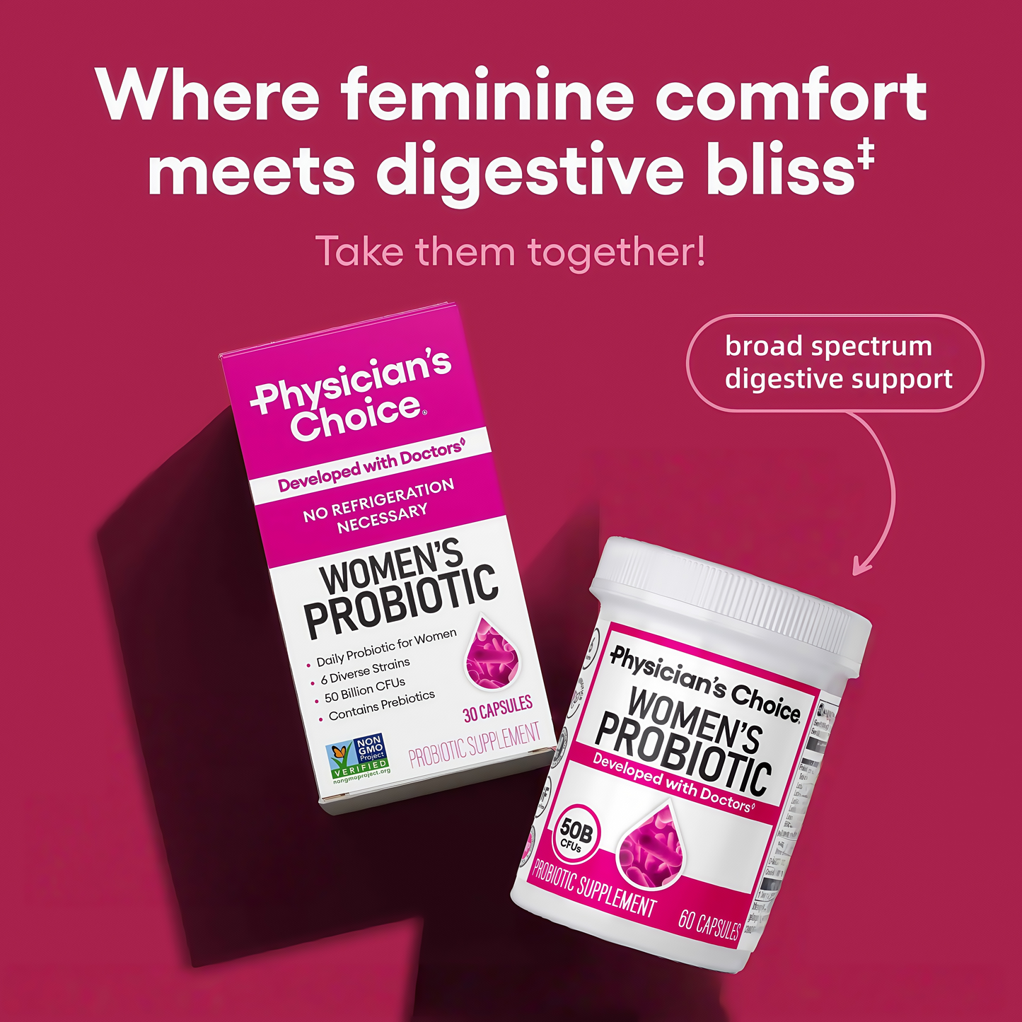 [Physician's Choice Site] Probiotics Women's Probiotic - 60 CT