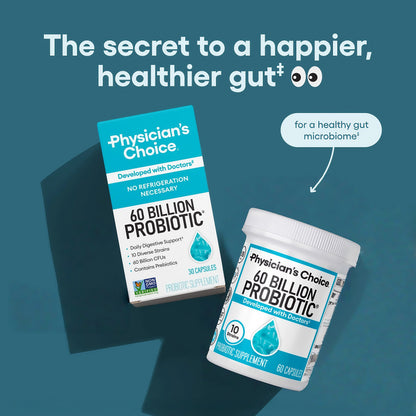 【Physician's CHOICE Site】 Probiotics 60 Billion CFU -60ct